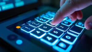 la saisie sur le terminal nécessite l'entrée du code confidentiel pour assurer la sécurité des transactions.